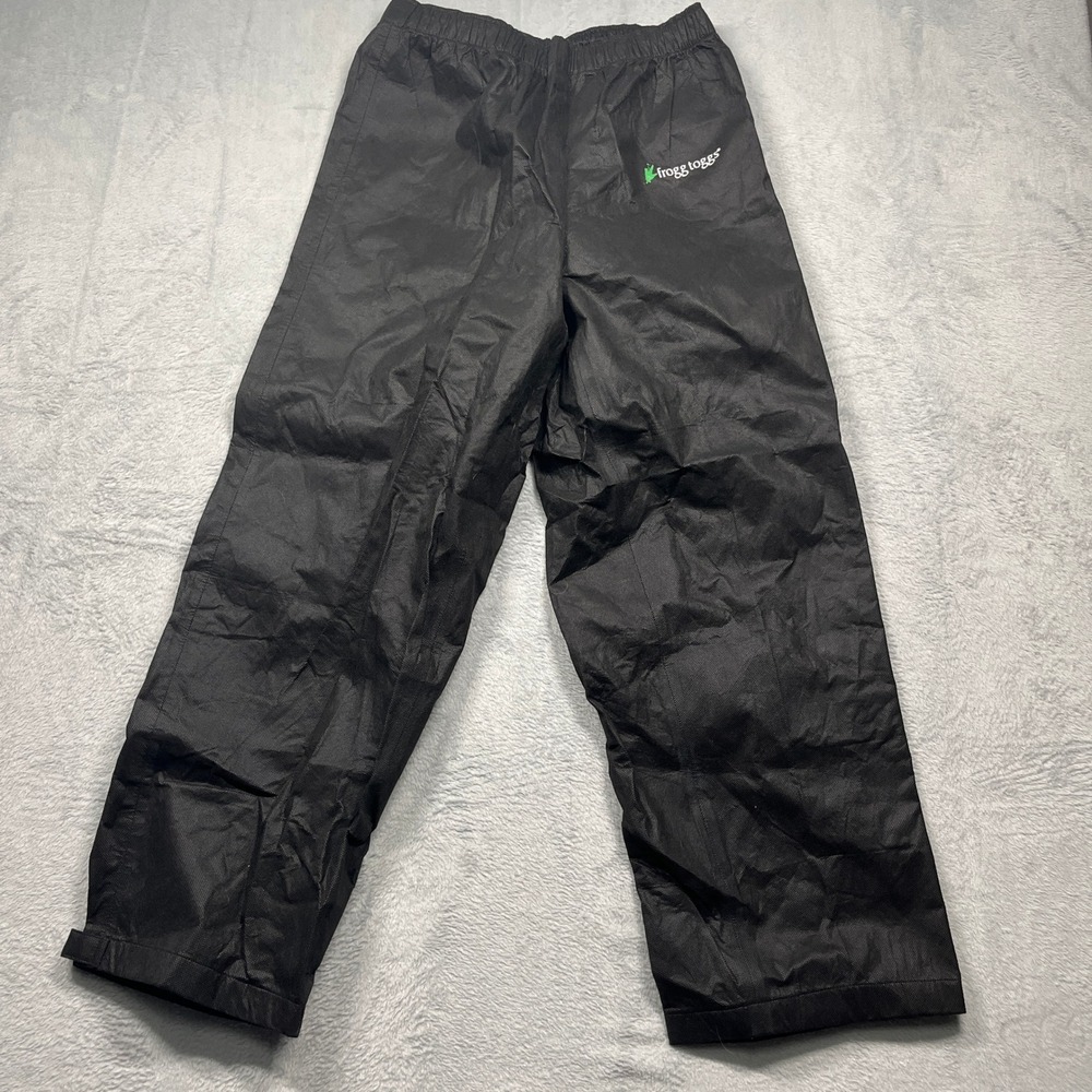 Frogg Toggs Rain Pants Men Black Waterproof Elastic Waist Outdoor‎ Hiking S